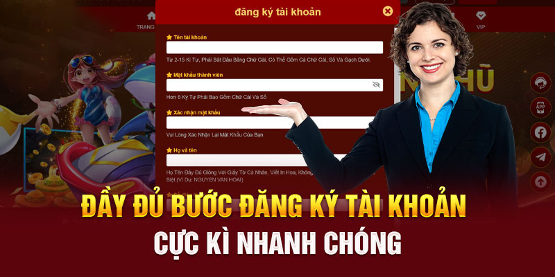 Quy trình các bước thực hiện trong việc đăng ký 98WIN